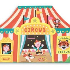 Cyrk kolejka drewniana