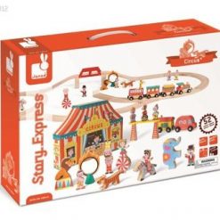 Cyrk kolejka drewniana