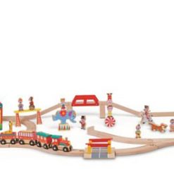 Cyrk kolejka drewniana