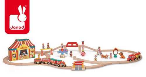 Cyrk kolejka drewniana Cyrk kolejka drewniana