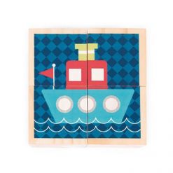 Klocki drewniane Puzzle