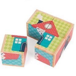 Klocki drewniane Puzzle