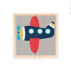 Klocki drewniane Puzzle