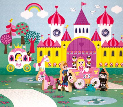 Drewniany zestaw Księżniczka Drewniany zestaw dla dzieci - Księżniczka | ZabawkiRozwojowe.pl