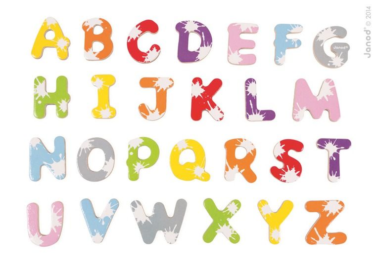 Magnesy drewniane Literki Magnesy drewniane Literki