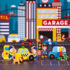 Zabawki drewniane dla dzieci - Zestaw Miasto | ZabawkiRozwojowe.pl