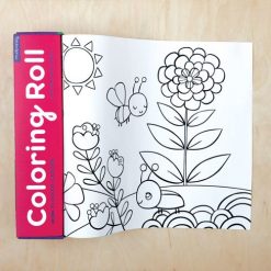 Kolorowanka w rolce z kredkami Ogród