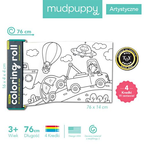 Kolorowanka w rolce Środki transportu Kolorowanka w rolce Środki transportu