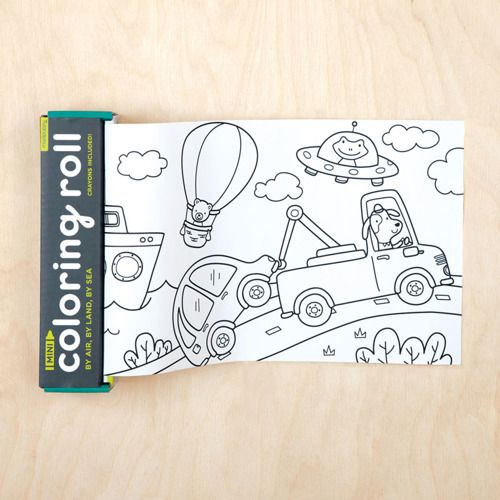 Kolorowanka w rolce z kredkami Środki transportu | ZabawkiRozwojowe.pl Kolorowanka w rolce z kredkami Środki transportu | ZabawkiRozwojowe.pl