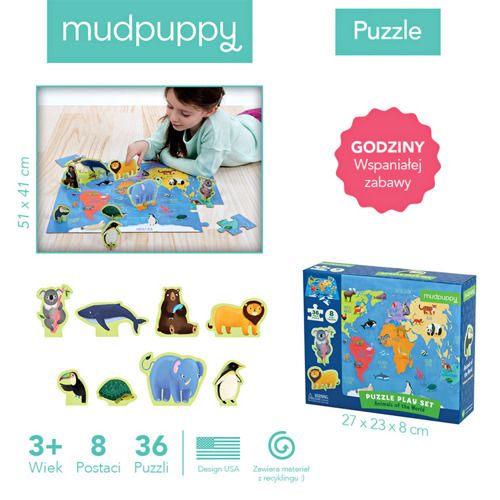 Puzzle zestaw „Zwierzęta Świata” Puzzle zestaw „Zwierzęta Świata”