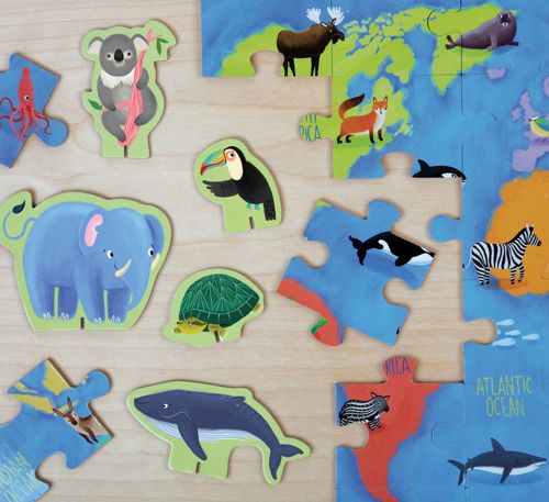 Puzzle zestaw „Zwierzęta Świata” Puzzle zestaw „Zwierzęta Świata”