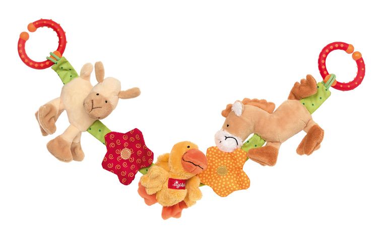 Miękki łańcuch do wózka Zwierzęta na farmie Miękki łańcuch do wózka Zwierzęta na farmie