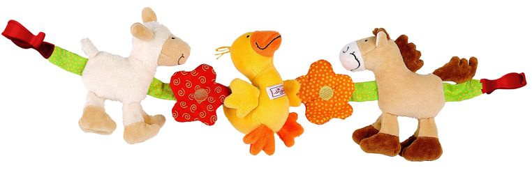 Miękki łańcuch do wózka Zwierzęta na farmie Miękki łańcuch do wózka Zwierzęta na farmie