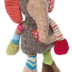 Szaro-beżowy słoń Patchwork Sweety