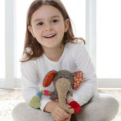 Szaro-beżowy słoń Patchwork Sweety