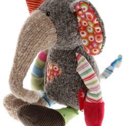 Szaro-beżowy słoń Patchwork Sweety