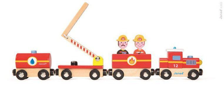 Pociąg drewniany Straż pożarna Pociąg drewniany Straż pożarna