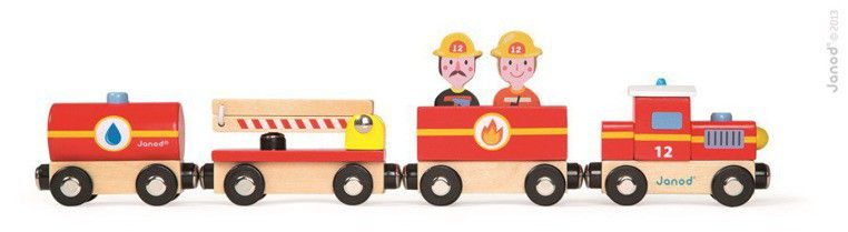 Pociąg drewniany Straż pożarna Pociąg drewniany Straż pożarna
