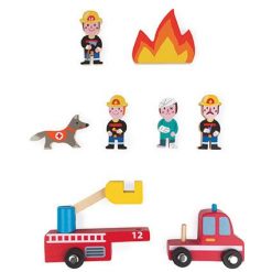 Drewniany zestaw Strażacy