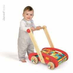 Wózek chodzik z klockami