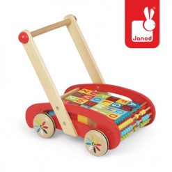 Wózek chodzik z klockami