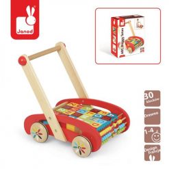 Wózek chodzik z klockami