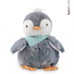 Szary Pingwin w pudełku - pluszowa zabawka | ZabawkiRozwojowe.pl