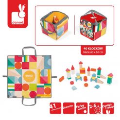 Klocki drewniane z matą