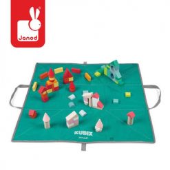 Drewniane klocki z matą