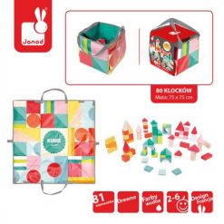 Drewniane klocki z matą