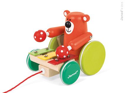 Miś z cymbałkami do ciągnięcia Miś z cymbałkami do ciągnięcia