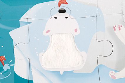 Puzzle sensoryczne Lodowa kraina Puzzle sensoryczne Lodowa kraina