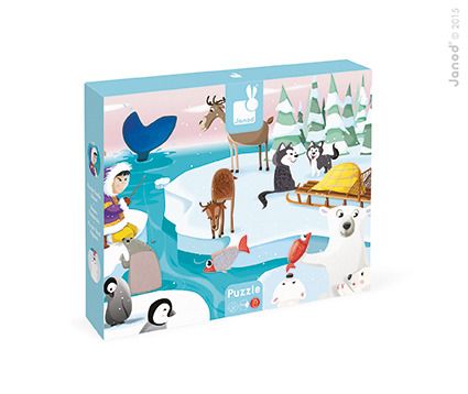 Puzzle sensoryczne Lodowa kraina Puzzle sensoryczne Lodowa kraina