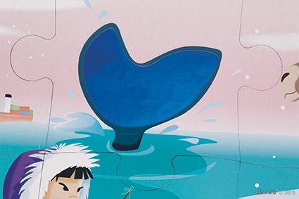 Puzzle sensoryczne Lodowa kraina Puzzle sensoryczne Lodowa kraina