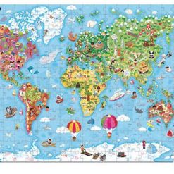 Puzzle w walizce Mapa Świata