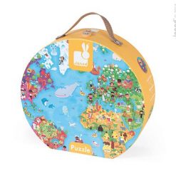 Puzzle w walizce Mapa Świata
