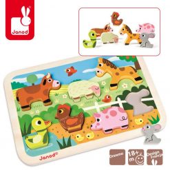 Drewniana układanka 3D Farma