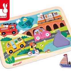 Drewniana układanka 3D Pojazdy