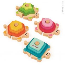 Drewniana układanka-piramida Żółwie