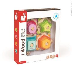 Drewniana układanka-piramida Żółwie