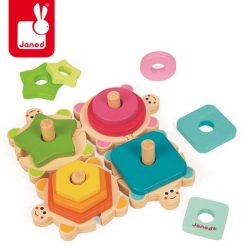 Drewniana układanka-piramida Żółwie