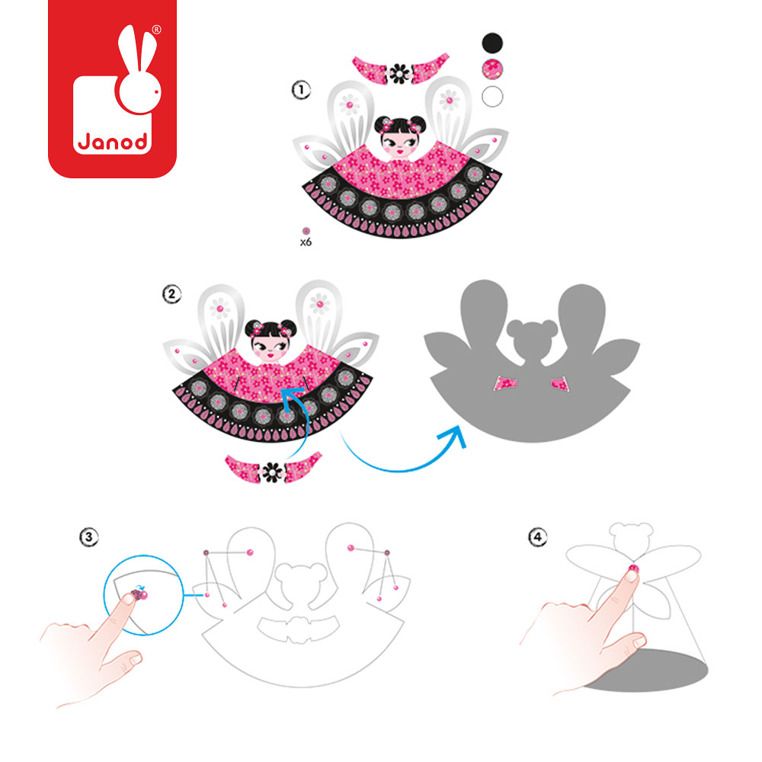 Zestaw artystyczny Girlandy z Wróżkami Zestaw artystyczny Girlandy z Wróżkami