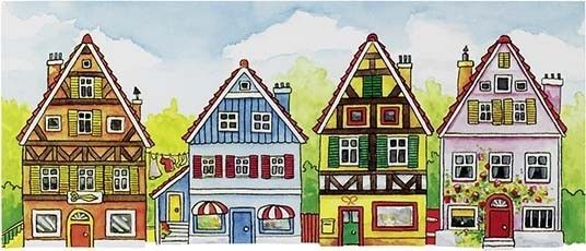 Teatrzyk drewniany i tła Teatrzyk drewniany i tła