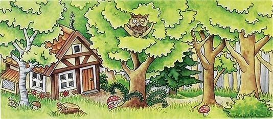 Teatrzyk drewniany i tła Teatrzyk drewniany i tła