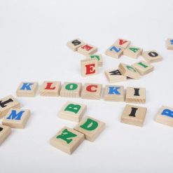 Klocki drewniane literki