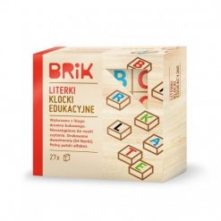 Klocki drewniane literki