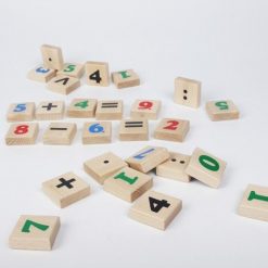 Klocki drewniane cyferki