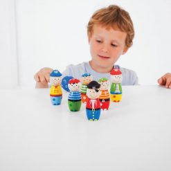 Drewniane kręgle Piraci