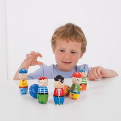 Drewniane kręgle Piraci