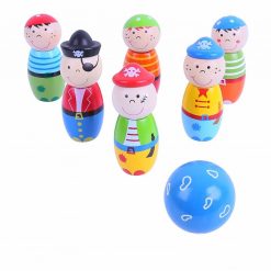 Drewniane kręgle Piraci